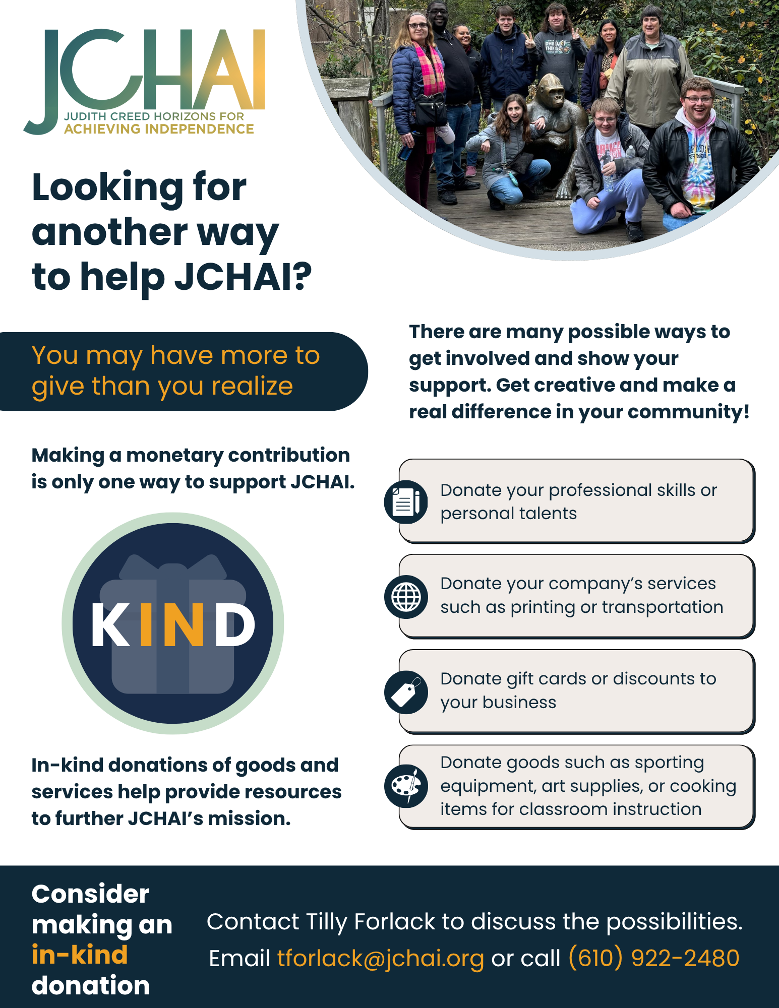 In-Kind Donations Flyer